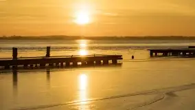 Wschód słońca nad jeziorem Niegocin w Wilkasach - zdjęcie 14