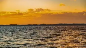 Zachód słońca nad jeziorem Niegocin, Bystry, luty 2021 - zdjęcie 9