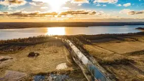 Zachód słońca nad jeziorem Tałty i kanałem Tałckim - zdjęcie 3