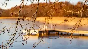 Zachód słońca nad jeziorem Harsz w Harszu - zdjęcie 6