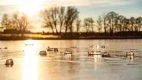 Zachód słońca nad jeziorem Harsz w Harszu - zdjęcie 25