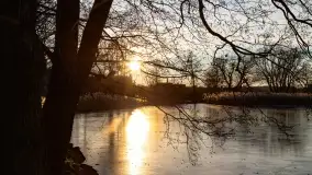 Zachód słońca nad jeziorem Harsz w Harszu - zdjęcie 27