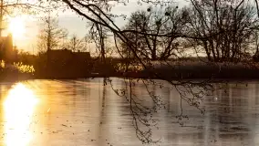 Zachód słońca nad jeziorem Harsz w Harszu - zdjęcie 17