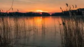 Marcowy zachód słońca nad jeziorem Kisajno - zdjęcie 33
