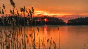 Marcowy zachód słońca nad jeziorem Kisajno - zdjęcie 14