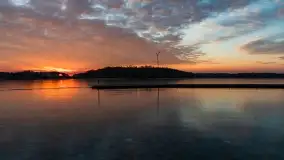 Marcowy zachód słońca nad jeziorem Kisajno - zdjęcie 12