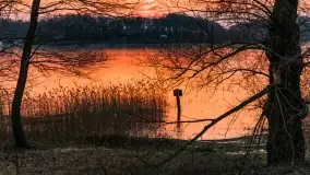 Marcowy zachód słońca nad jeziorem Kisajno - zdjęcie 54