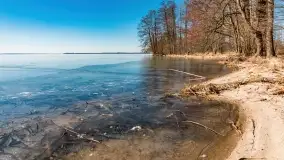 Przedwiośnie w porcie Nowy Harsz nad jeziorem Dargin - zdjęcie 1
