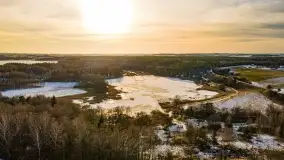 Mazurska zima z lotu ptaka, luty 2022 - zdjęcie 14