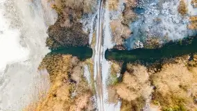 Mazurska zima z lotu ptaka, luty 2022 - zdjęcie 12