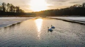 Mazurska zima z lotu ptaka, luty 2022 - zdjęcie 4