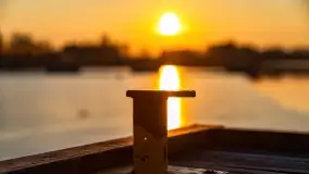 Zachód słońca nad jeziorem Tajty w Wilkasy Zalesie - zdjęcie 25