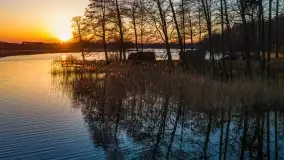 Zachód słońca nad jeziorem Kisajno, Zimny Kąt - zdjęcie 33