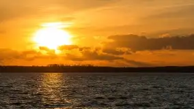 Zachód słońca nad jeziorem Dargin, przystań u Mielnika - zdjęcie 6