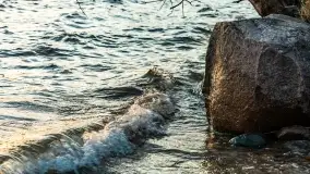 Zachód słońca nad jeziorem Dargin, przystań u Mielnika - zdjęcie 23