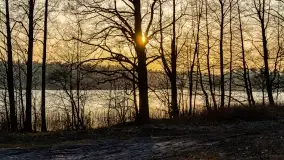 Zachód słońca nad jeziorem Wydmińskim, marzec 2022 - zdjęcie 4