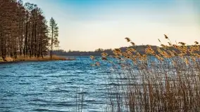 Zachód słońca nad jeziorem Dejguny, marzec 2022 r. - zdjęcie 4