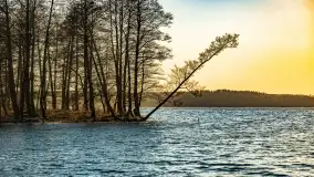 Zachód słońca nad jeziorem Dejguny, marzec 2022 r. - zdjęcie 35