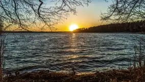 Zachód słońca nad jeziorem Dejguny, marzec 2022 r. - zdjęcie 43