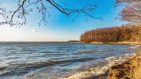 Zachód słońca nad jeziorem Dargin, marzec 2022 r. - zdjęcie 22