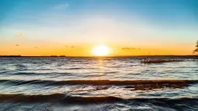 Zachód słońca nad jeziorem Dargin, marzec 2022 r. - zdjęcie 53