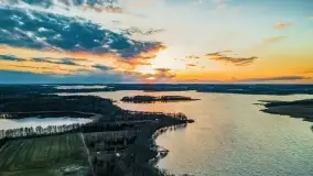 Zachód słońca nad jeziorem Stręgiel - zdjęcie 8