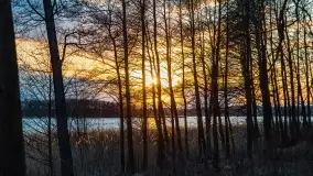 Zachód słońca nad jeziorem Stręgiel - zdjęcie 15