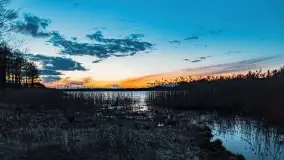 Zachód słońca nad jeziorem Stręgiel - zdjęcie 26