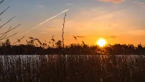 Zachód słońca nad jeziorem Boczne, widoczny z Rydzewa - zdjęcie 39