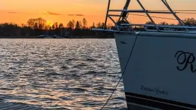 Zachód słońca nad jeziorem Boczne, widoczny z Rydzewa - zdjęcie 25