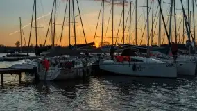 Zachód słońca nad jeziorem Boczne, widoczny z Rydzewa - zdjęcie 40