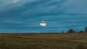 Zachód słońca nad jeziorem Dobskim, kwiecień 2022 - zdjęcie 41