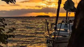 Zachód słońca nad jeziorem Dargin, maj 2022 r. - zdjęcie 31