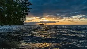 Zachód słońca nad jeziorem Dargin, maj 2022 r. - zdjęcie 12