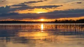 Zachód słońca nad jeziorem Niegocin, maj 2022 r. - zdjęcie 2