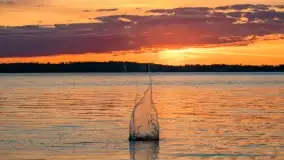 Zachód słońca nad jeziorem Niegocin, maj 2022 r. - zdjęcie 26