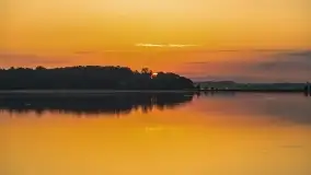 Wschód słońca nad jeziorem Mamry, Stanica Wodna Kietlice, czerwiec 2022 - zdjęcie 19