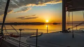 Wschód słońca nad jeziorem Mamry, Stanica Wodna Kietlice, czerwiec 2022 - zdjęcie 63