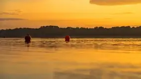 Wschód słońca nad jeziorem Mamry, Stanica Wodna Kietlice, czerwiec 2022 - zdjęcie 49