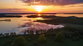 Zachód słońca nad jeziorem Kirsajty, koniec maja 2022 - zdjęcie 9