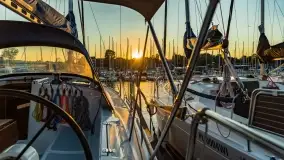 Zachód słońca w porcie AZS Wilkasy - zdjęcie 8