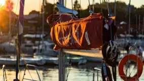 Zachód słońca w porcie AZS Wilkasy - zdjęcie 18