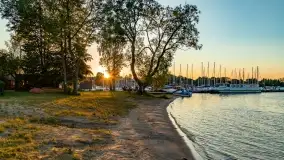 Zachód słońca w porcie AZS Wilkasy - zdjęcie 10