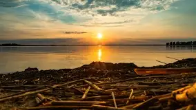 Zachód słońca nad jeziorem Dobskim w Fuledzie, czerwiec 2022 - zdjęcie 32