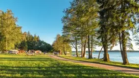 Zachód słońca nad jeziorem Przystań, czerwiec 2022 - zdjęcie 21