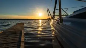 Zachód słońca nad jeziorem Przystań, czerwiec 2022 - zdjęcie 2