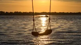 Zachód słońca nad jeziorem Przystań, czerwiec 2022 - zdjęcie 24