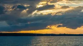 Zachód słońca podczas naszego rejsu, lipiec 2022 - zdjęcie 6