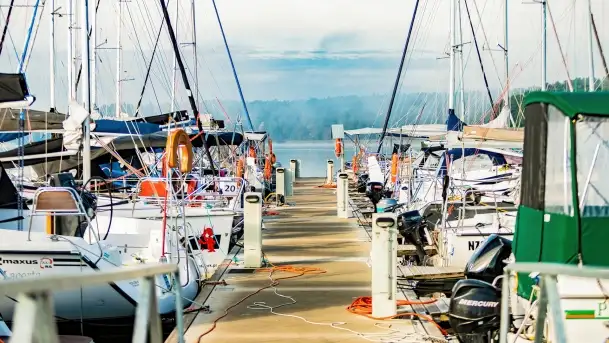 Poranek w Bocianim Gnieździe i te... mgły nad jeziorem Ryńskim - zdjęcie 5