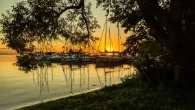 Sierpniowy zachód słońca nad jeziorem Dargin - zdjęcie 13